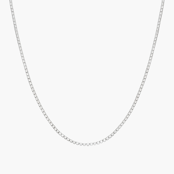 Silver Box Charm Keeper Chain