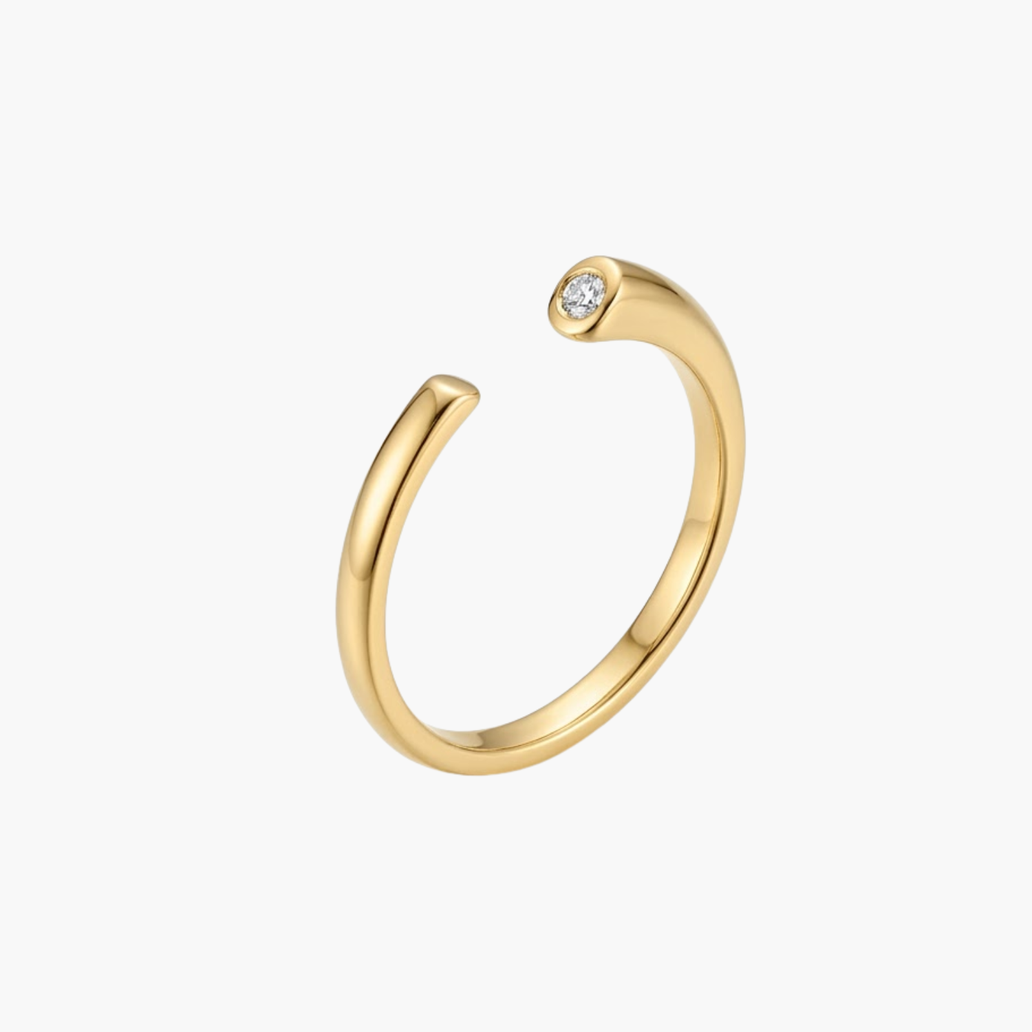 Silver Sleek Open Band Ring