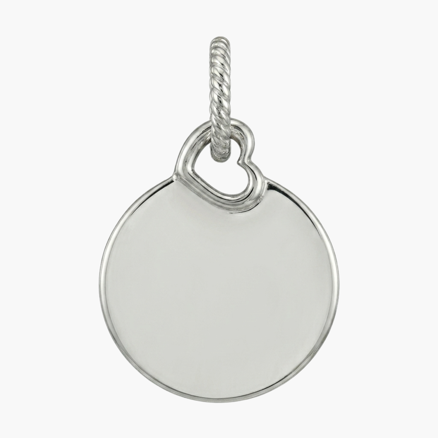 Silver Customized Medallion Charm Main image