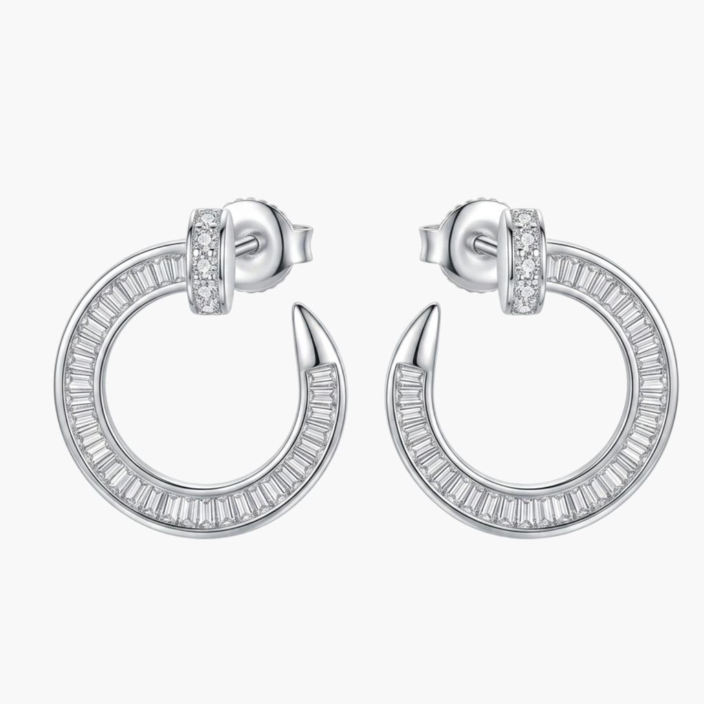 Silver Eterna Nail Studs