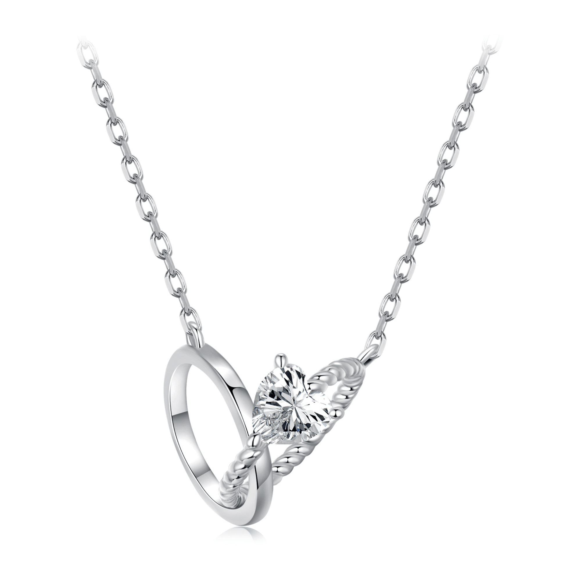 Sylvory 925 Sterling Silver Bound by Love Necklace