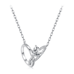 Sylvory 925 Sterling Silver Bound by Love Necklace