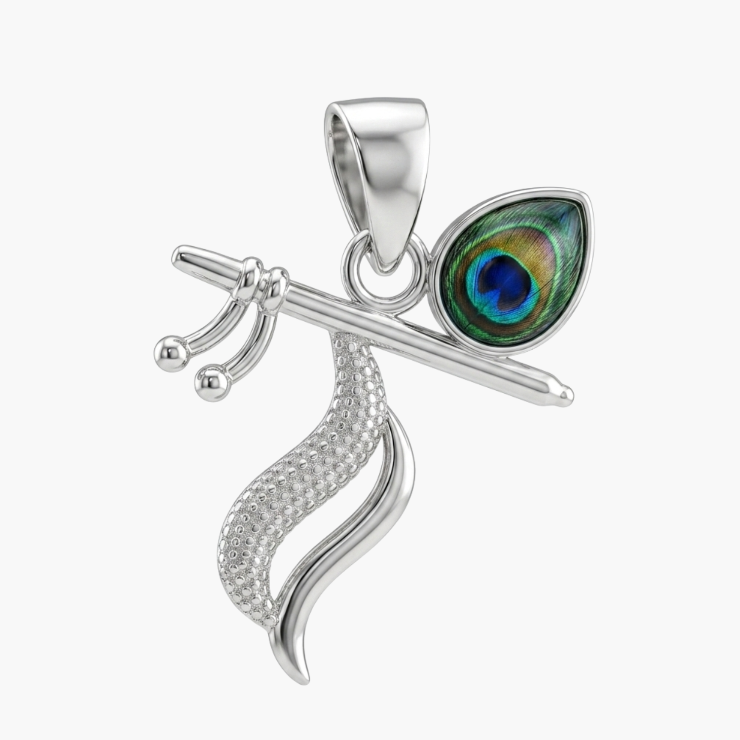 Silver Divine Flute Pendant Main image