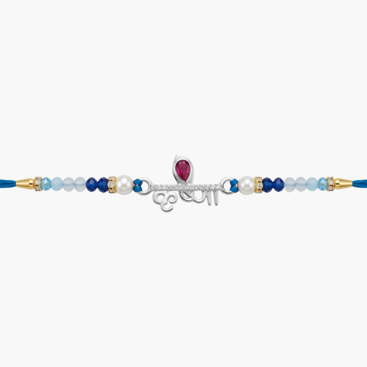 Silver Krishna Prem Rakhi