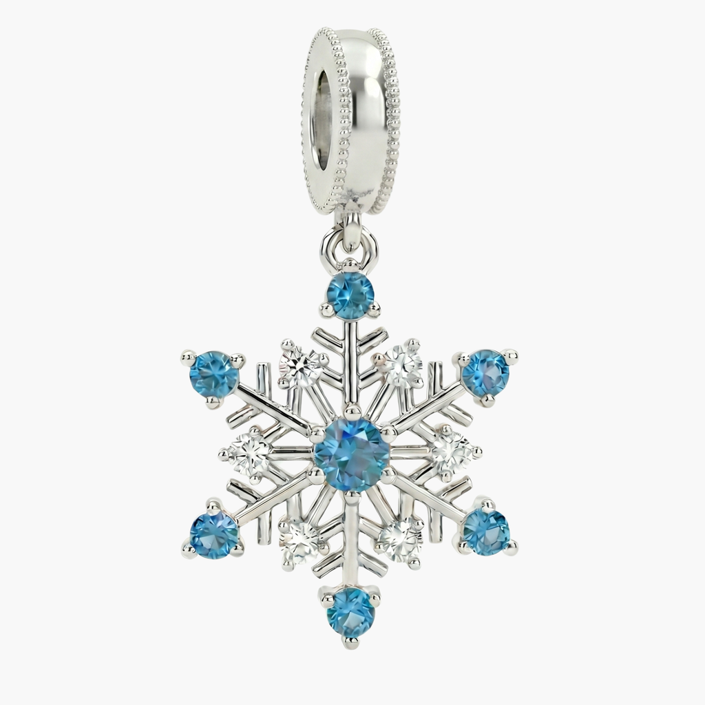 Silver Snowflake Charm