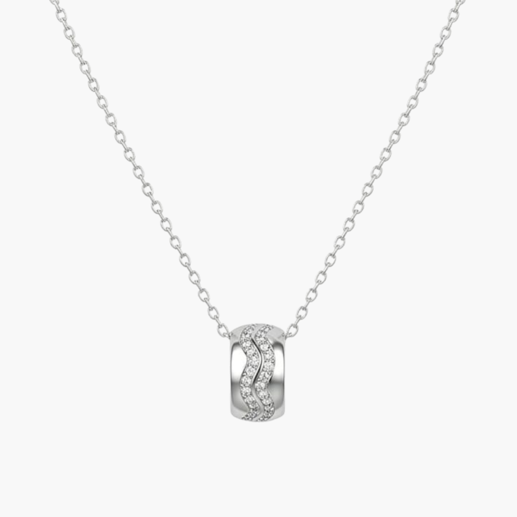 Silver Ring Sparkle Necklace