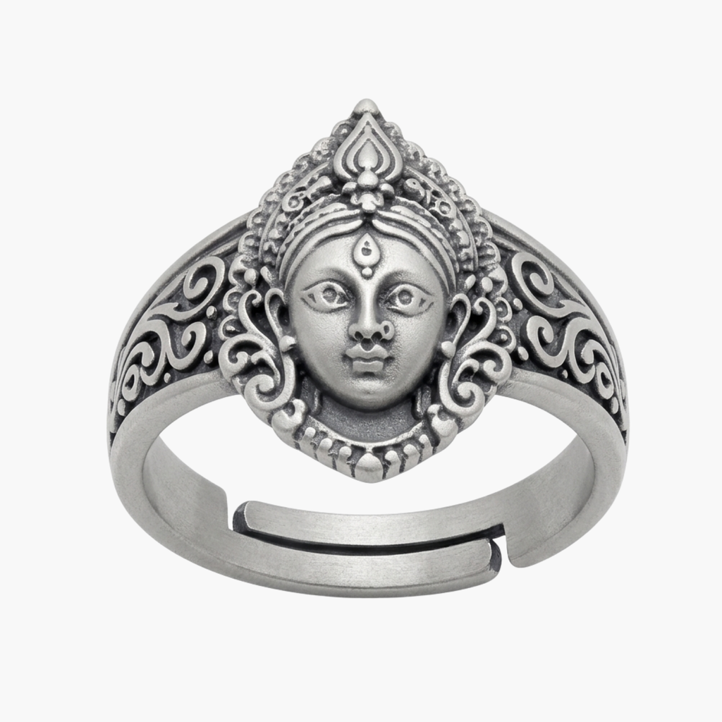 Silver Maa Durga Mahashakti Ring