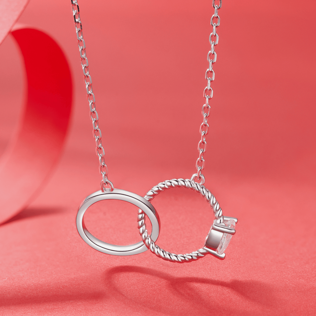 Sylvory 925 Sterling Silver Bound by Love Necklace