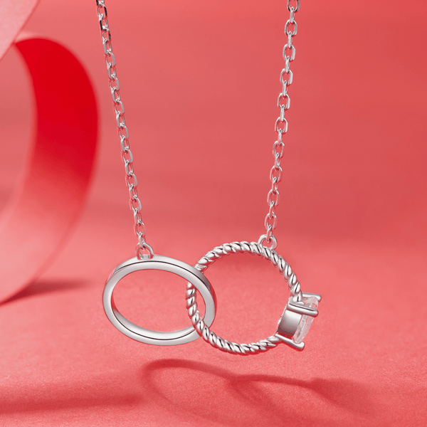Sylvory 925 Sterling Silver Bound by Love Necklace