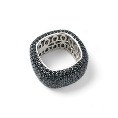 Sylvory 925 Sterling Silver Midnight Elegance Ring