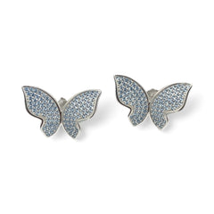 Sylvory 925 Sterling Silver Fluttering Butterfly Studs