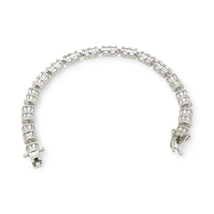 Sylvory 925 Sterling Silver Baguette Brilliance Bracelet