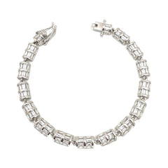 Sylvory 925 Sterling Silver Baguette Brilliance Bracelet