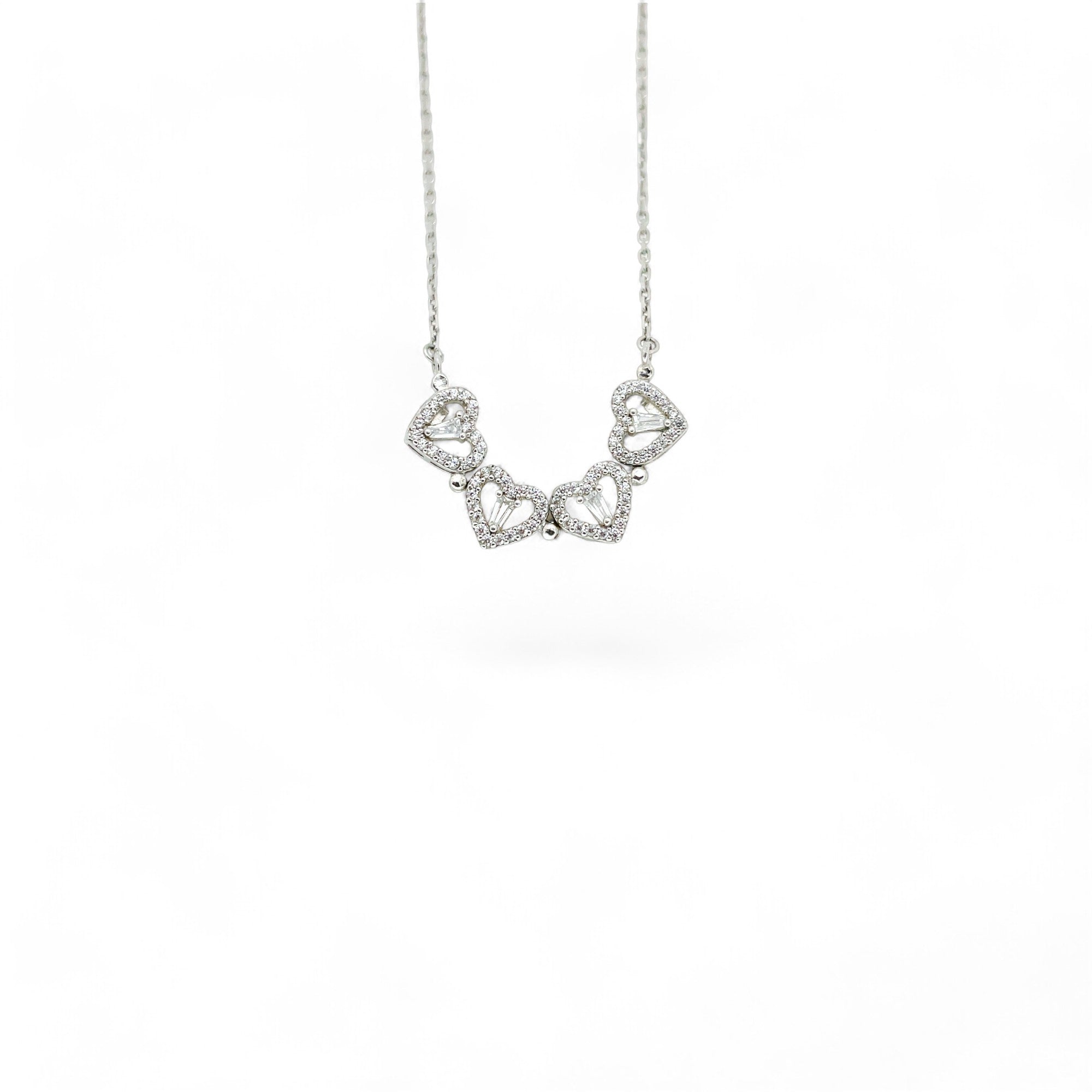 Sylvory 925 Sterling Silver Clover Magnet Necklace