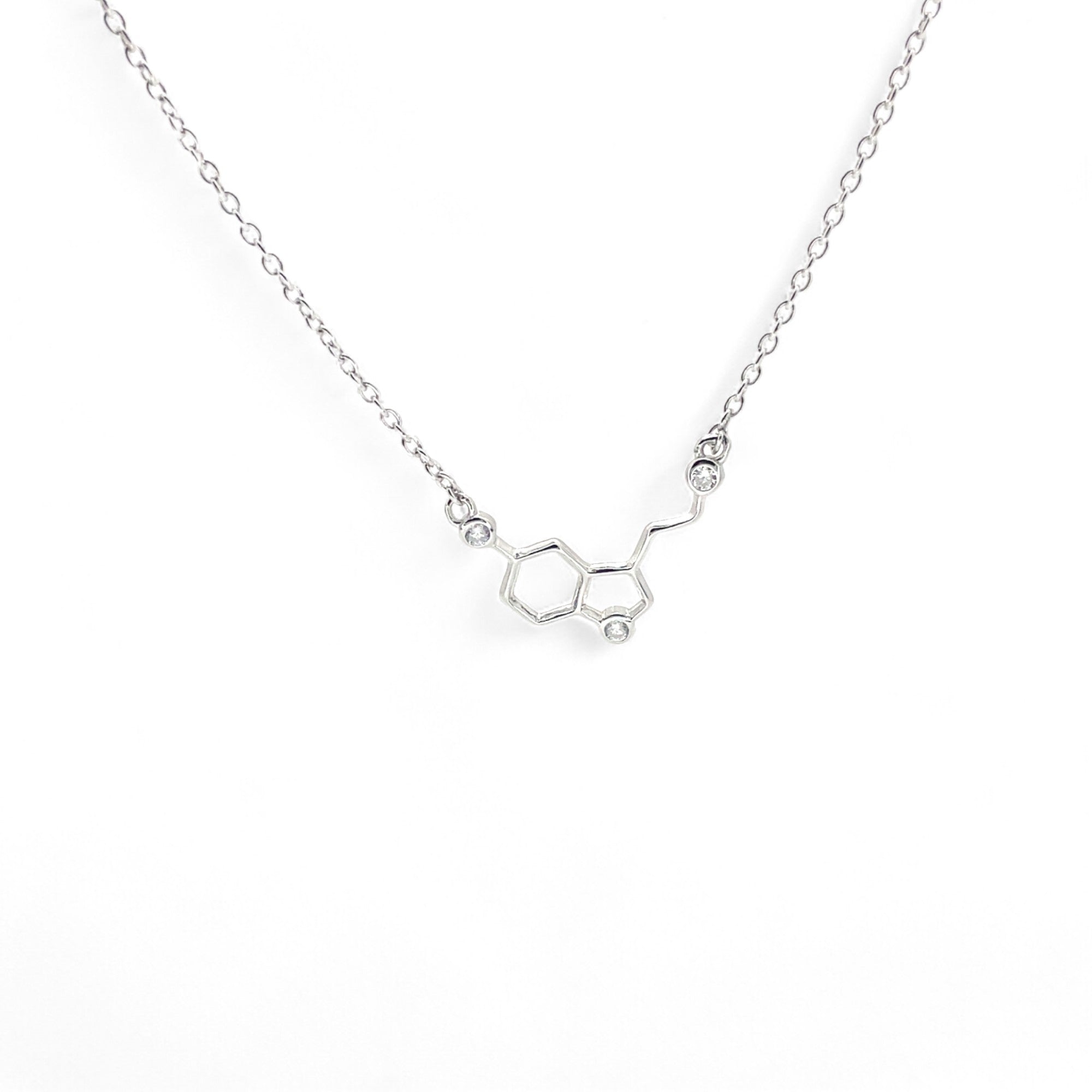 Sylvory 925 Sterling Silver Molecule Elegance Necklace