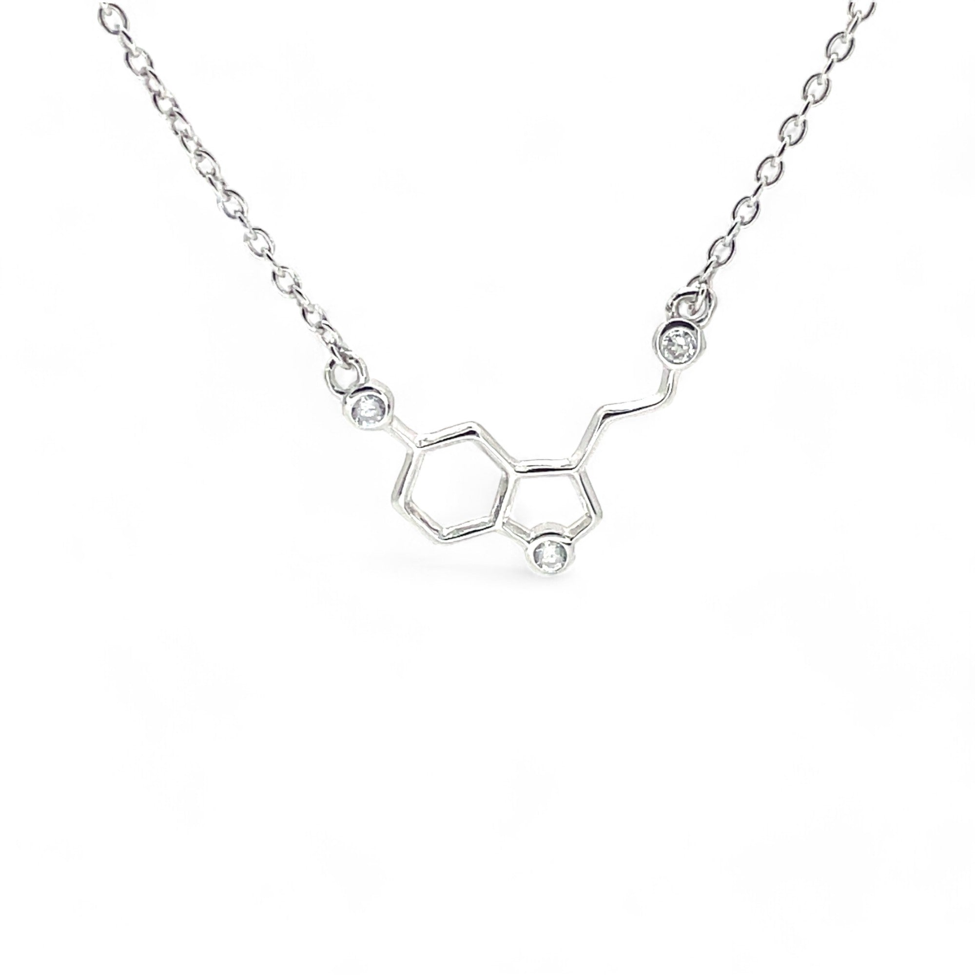 Sylvory 925 Sterling Silver Molecule Elegance Necklace