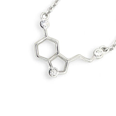 Sylvory 925 Sterling Silver Molecule Elegance Necklace