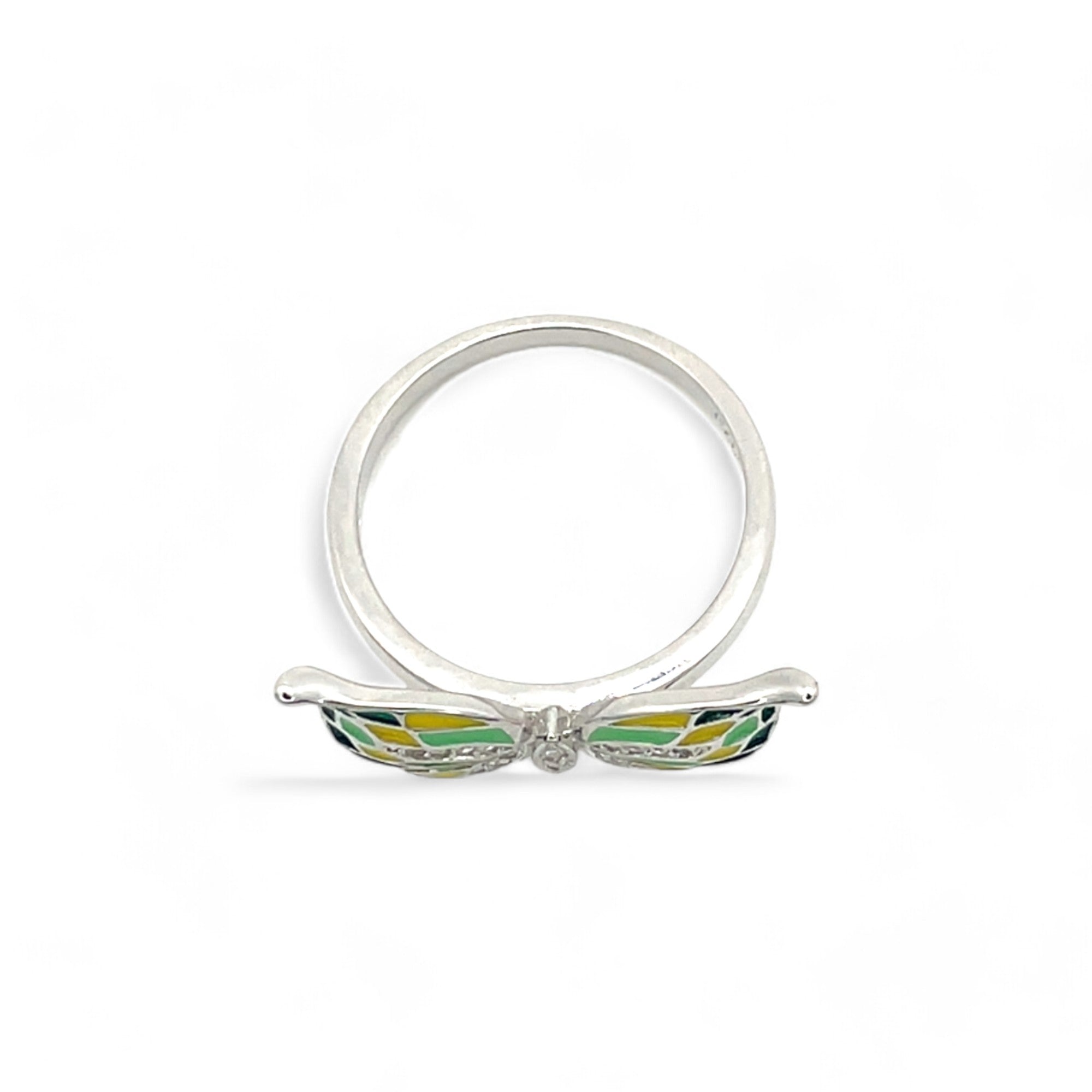 Sylvory 925 Sterling Silver Radiant Butterfly Ring