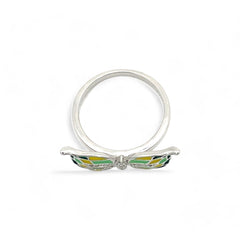 Sylvory 925 Sterling Silver Radiant Butterfly Ring