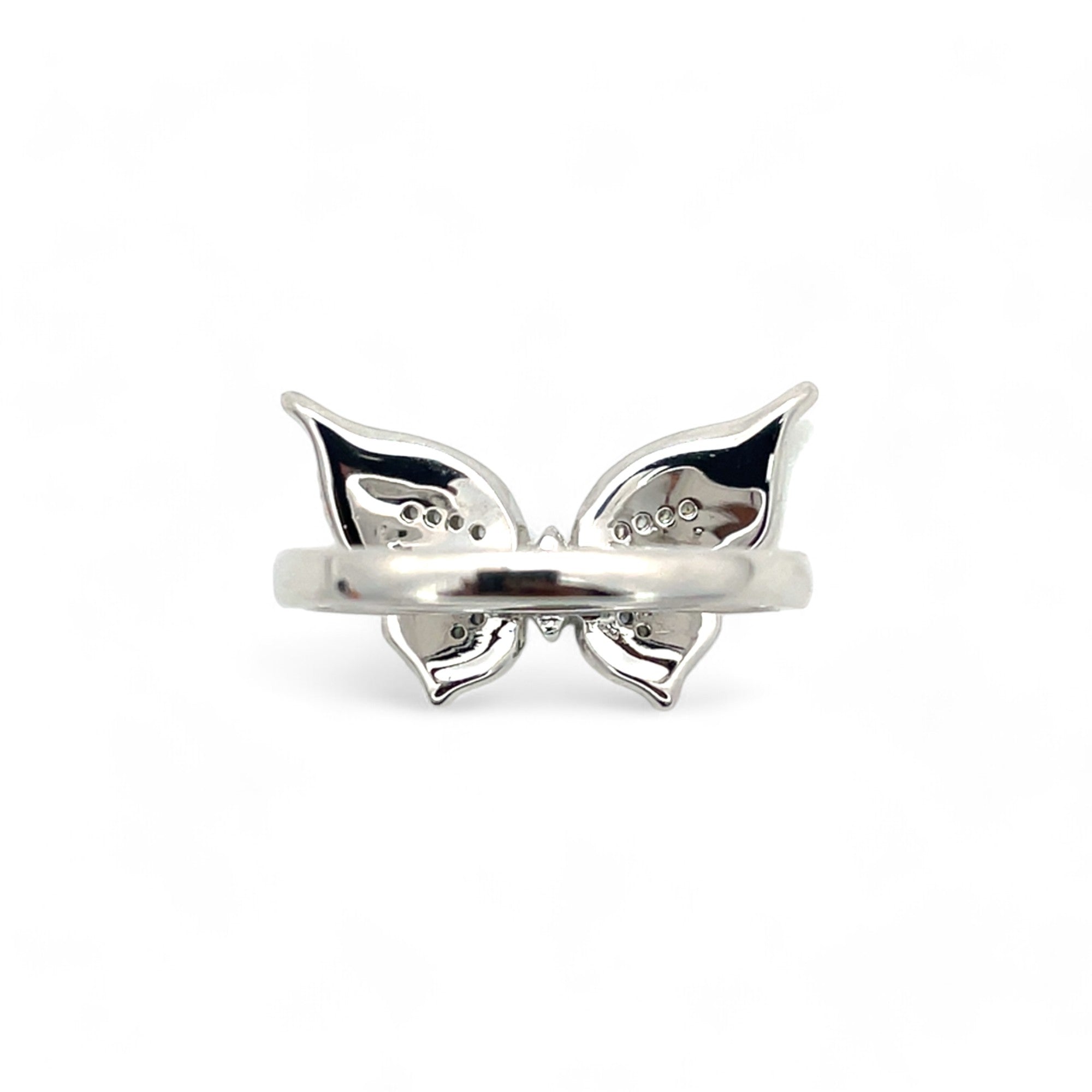 Sylvory 925 Sterling Silver Radiant Butterfly Ring