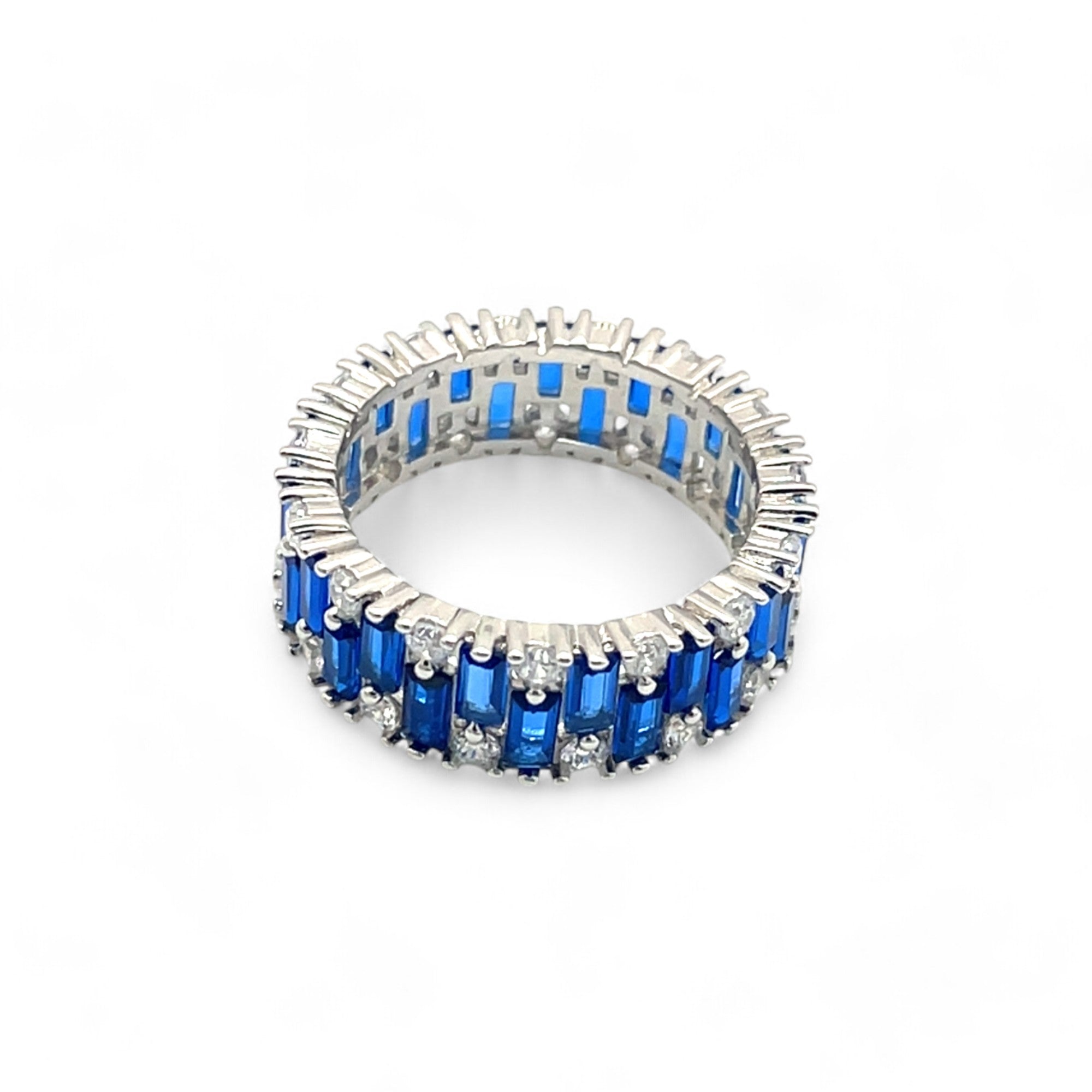 Sylvory 925 Sterling Silver Blue Horizon Ring