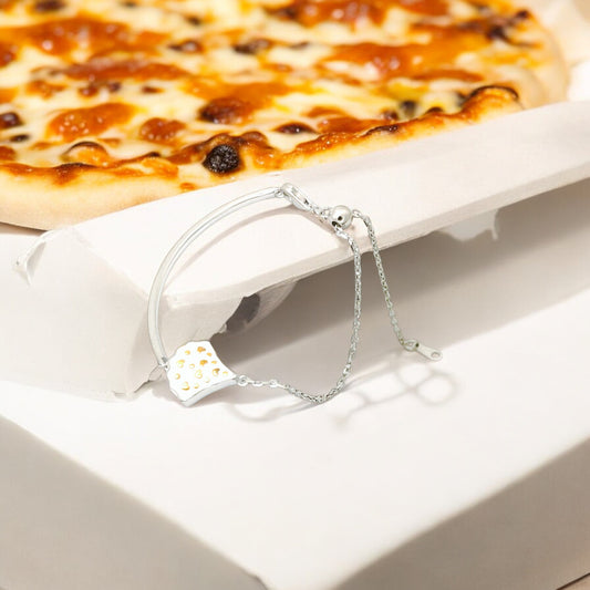 Sylvory 925 Sterling Silver Pizza Perfection Bracelet