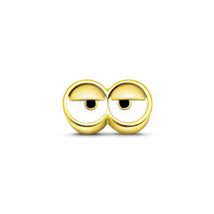 Sylvory 925 Sterling Silver Minion Eyes Charm