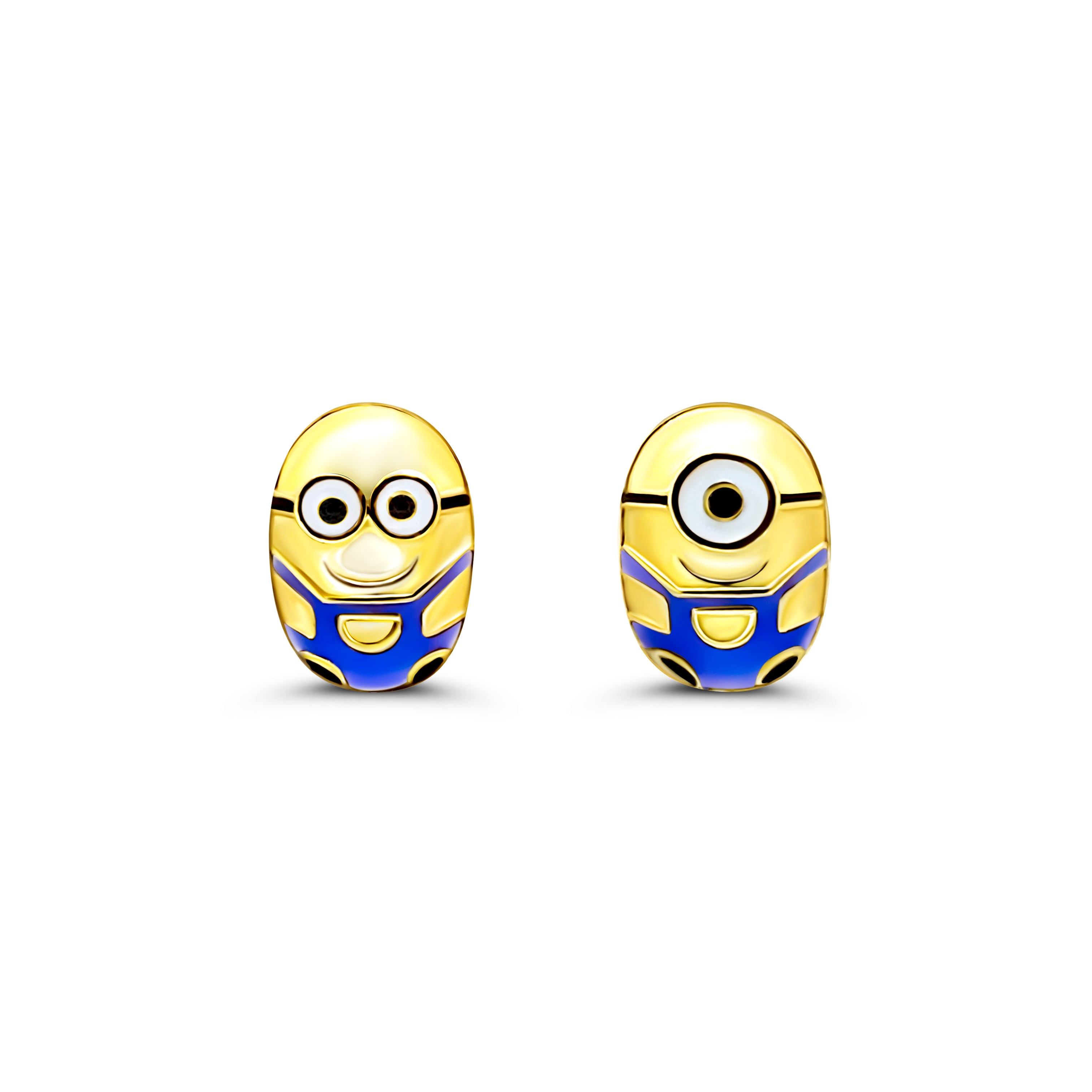 Sylvory 925 Sterling Silver Stuart and Bob Minion Studs