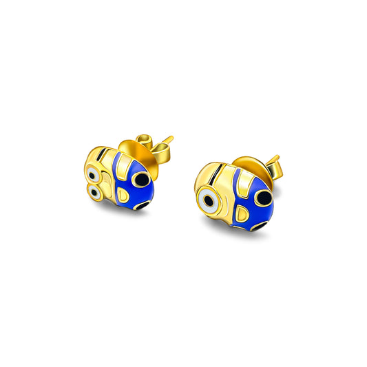 Sylvory 925 Sterling Silver Stuart and Bob Minion Studs