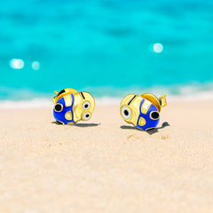 Sylvory 925 Sterling Silver Stuart and Bob Minion Studs