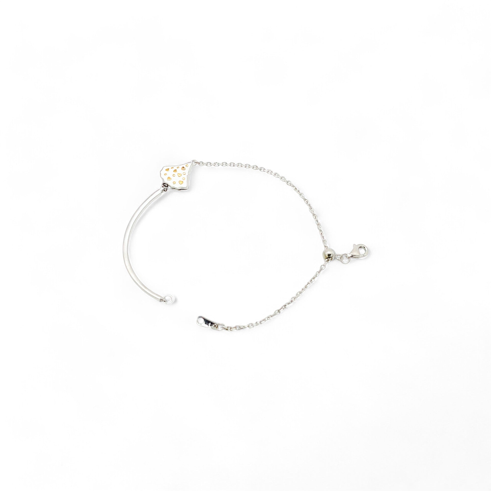 Sylvory 925 Sterling Silver Pizza Perfection Bracelet