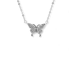 Sylvory 925 Sterling Silver Butterfly Magnet Necklace