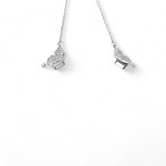 Sylvory 925 Sterling Silver Butterfly Magnet Necklace