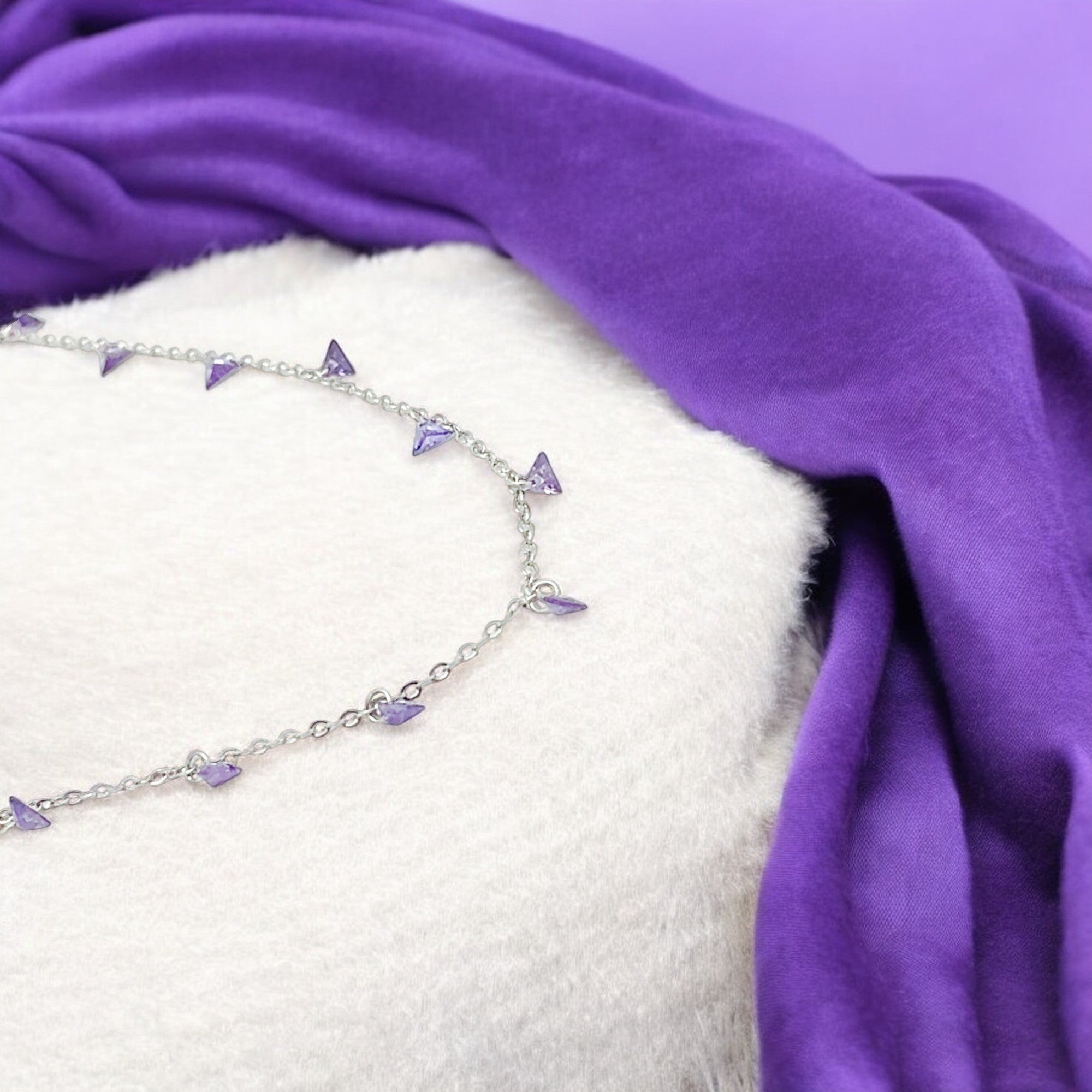 Sylvory 925 Sterling Silver Lavender Dream Necklace