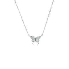 Sylvory 925 Sterling Silver Butterfly Magnet Necklace