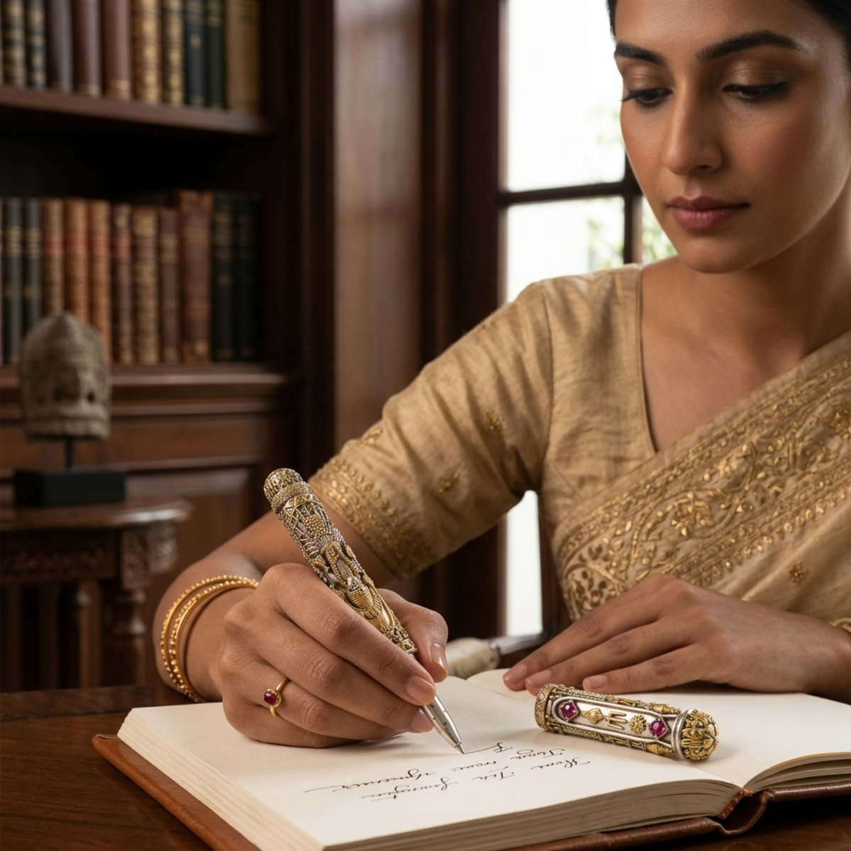 Silver Temple Majesty Pen