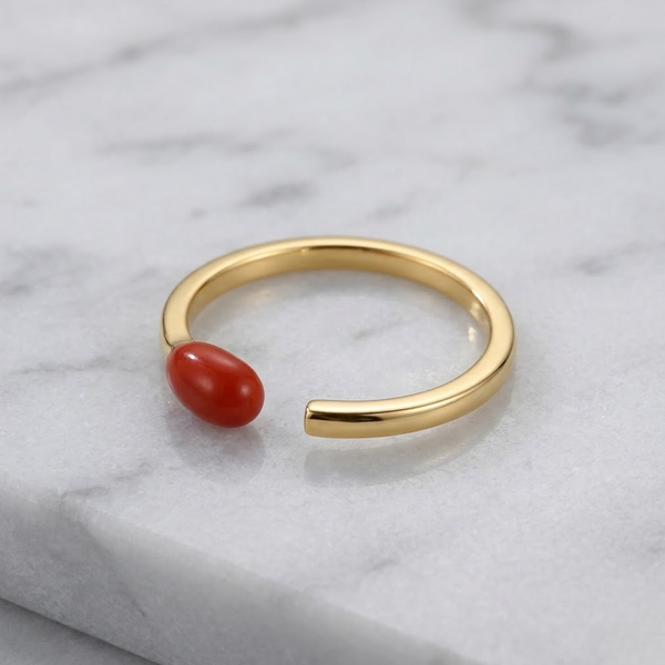 Silver Ember MatchStick Ring