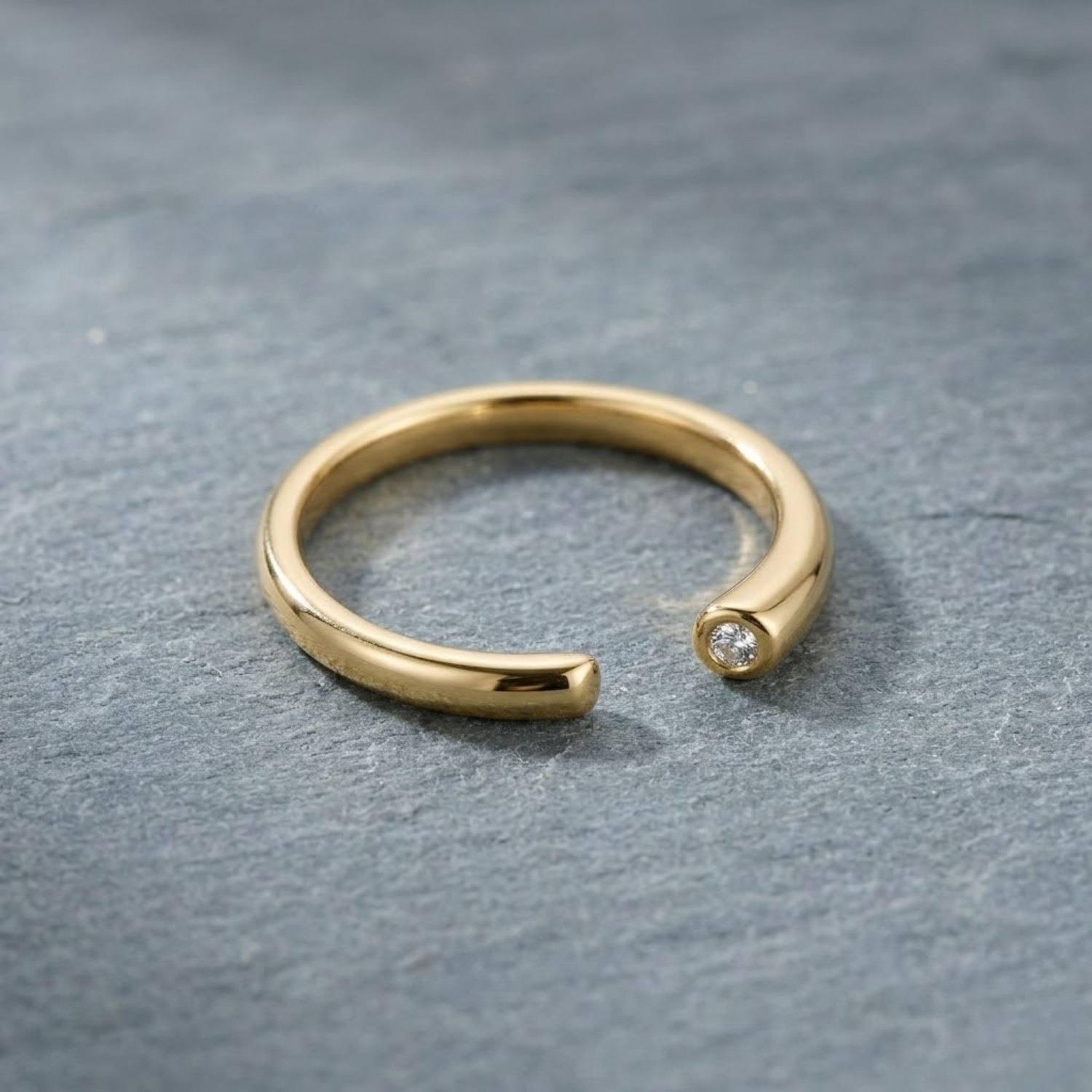 Silver Sleek Open Band Ring