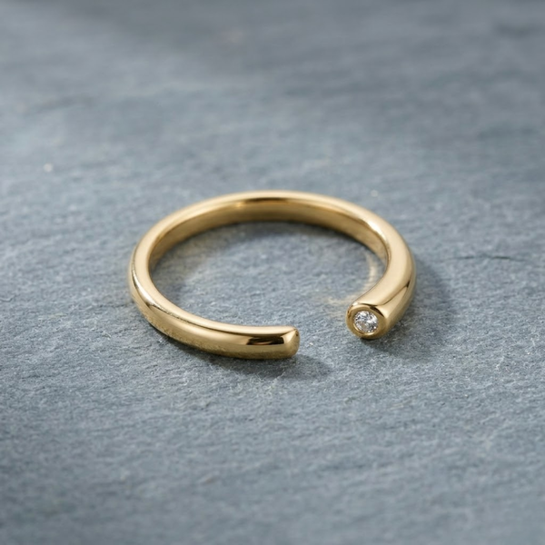 Silver Sleek Open Band Ring