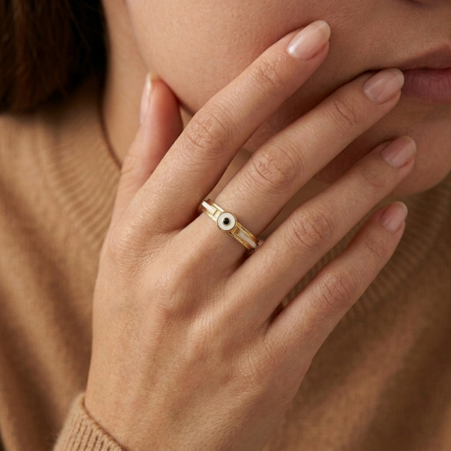 Silver Stuart Minion Compact Ring Secondary image