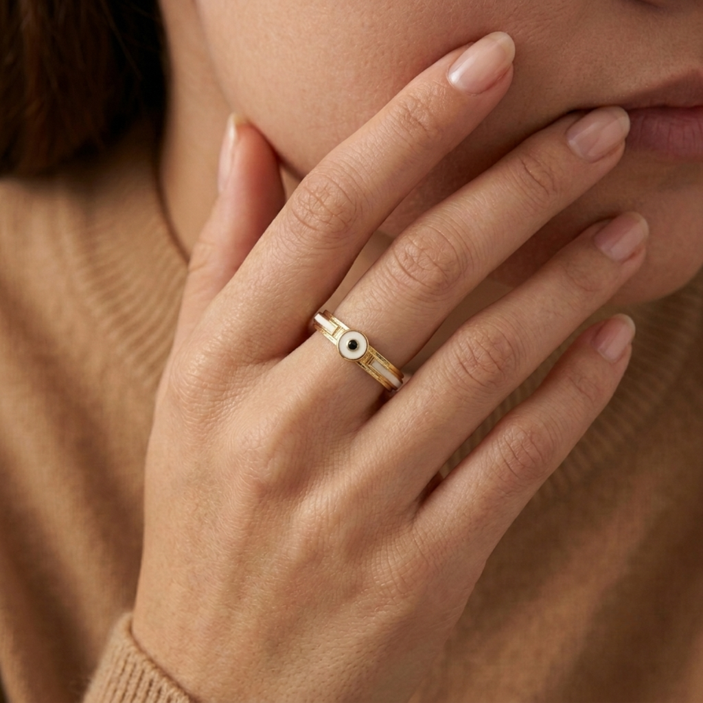 Silver Stuart Minion Compact Ring