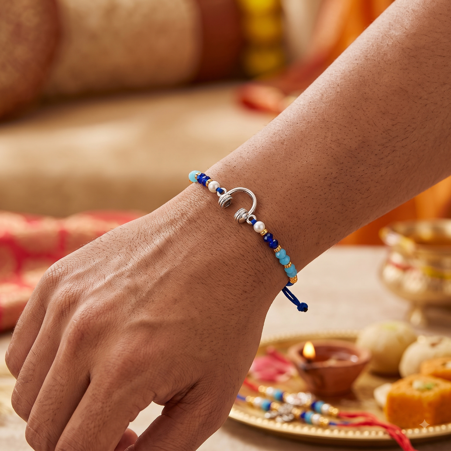 Silver Music Lover Rakhi Secondary image