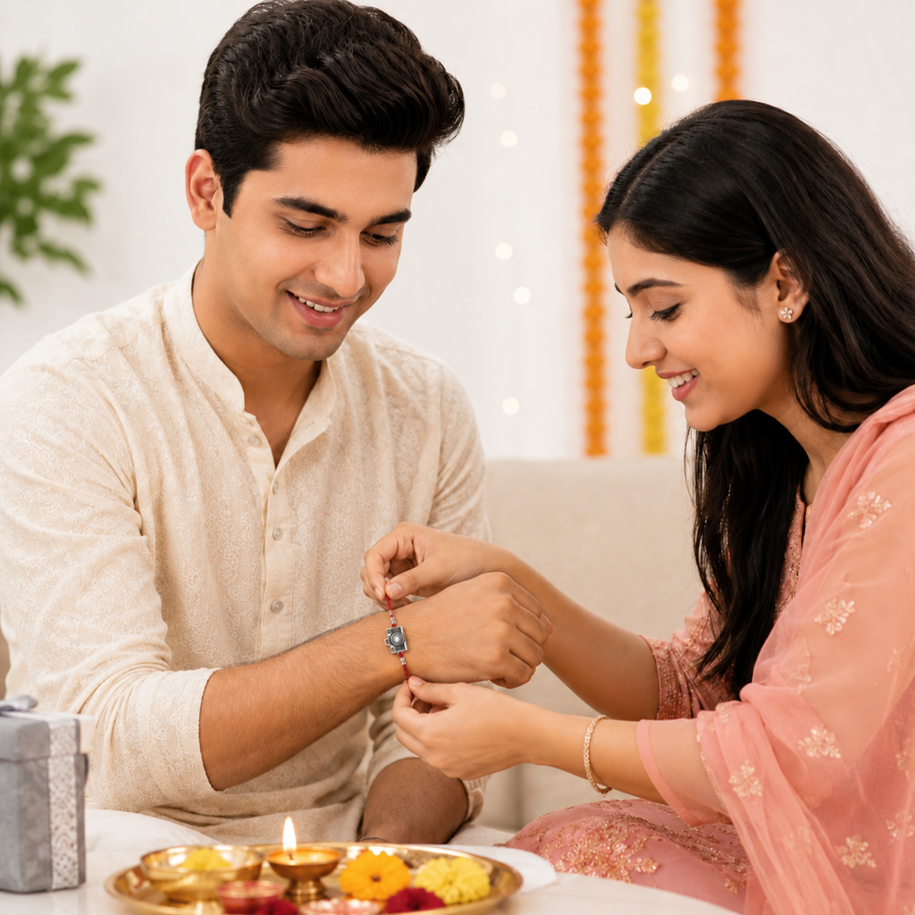 Silver Camera Rakhi