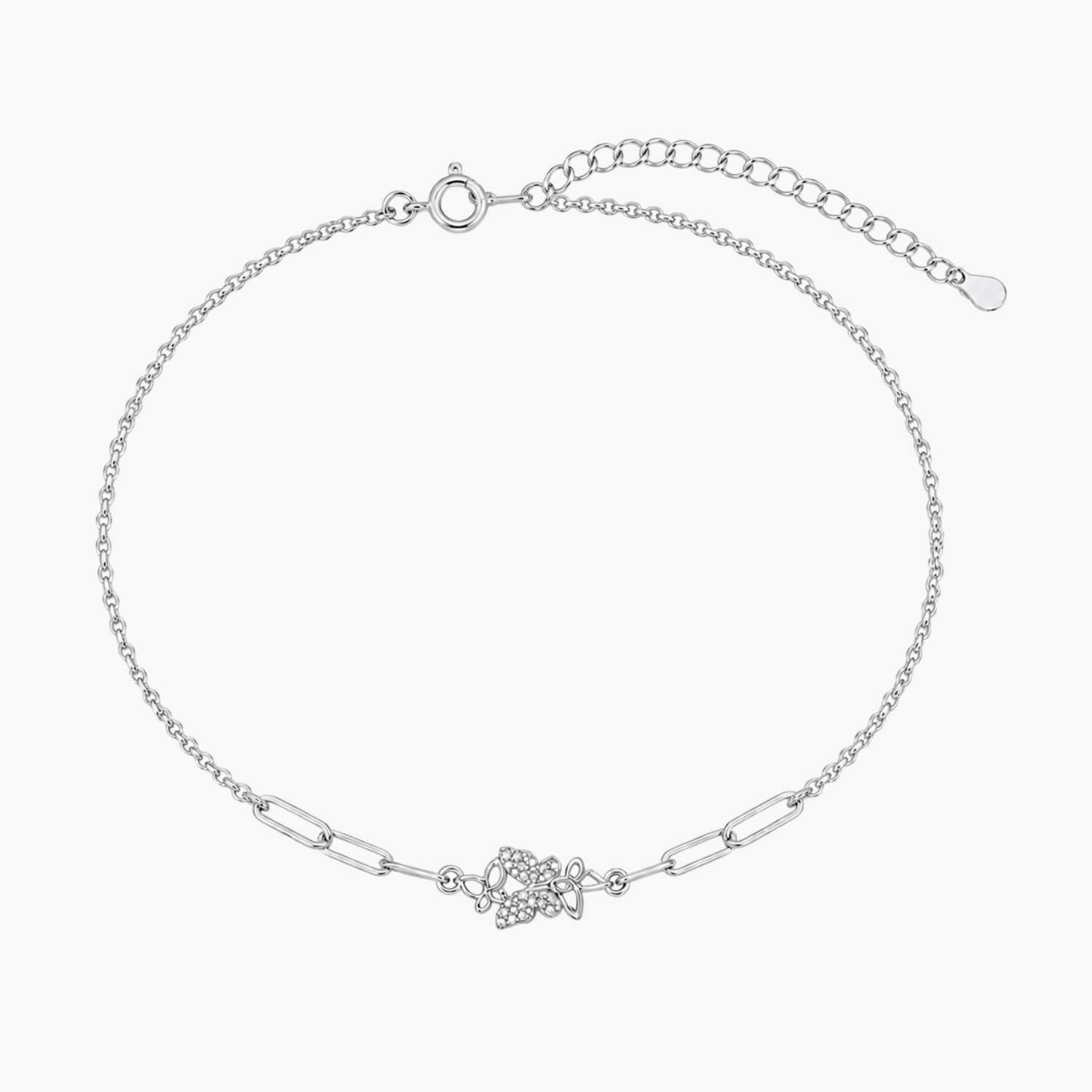 Silver Enchanted Butterfly Bracelet