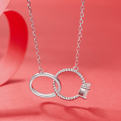 Sylvory 925 Sterling Silver Bound by Love Necklace