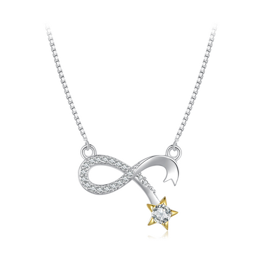 Sylvory 925 Sterling Silver Meteorite Majesty Necklace