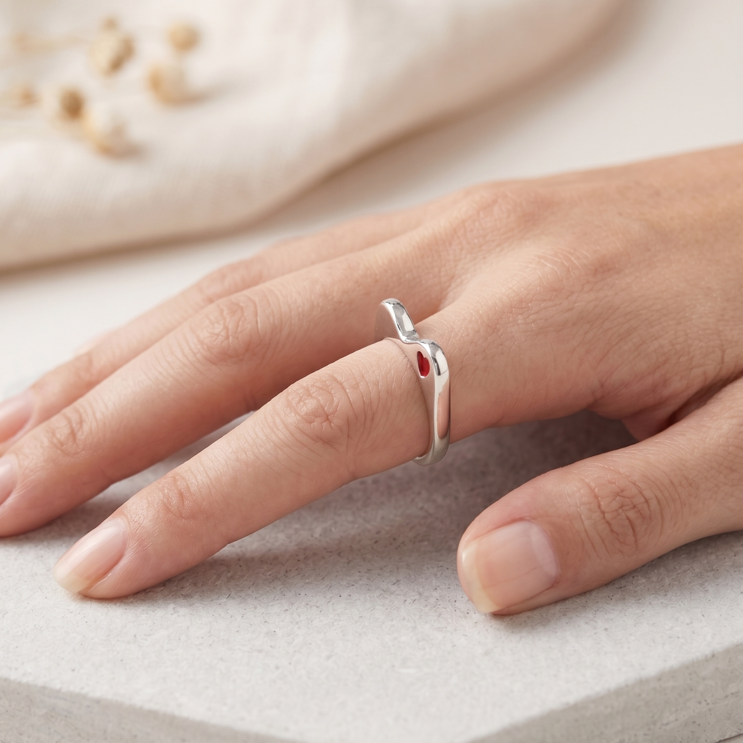 Silver Sweetheart Ring