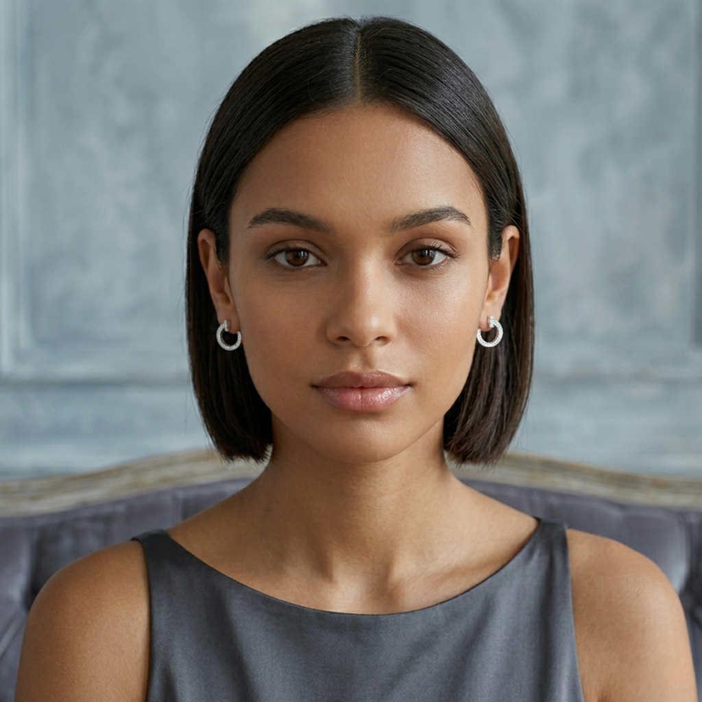 Silver Eterna Nail Studs