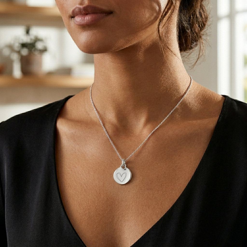 Silver Customized Medallion Charm
