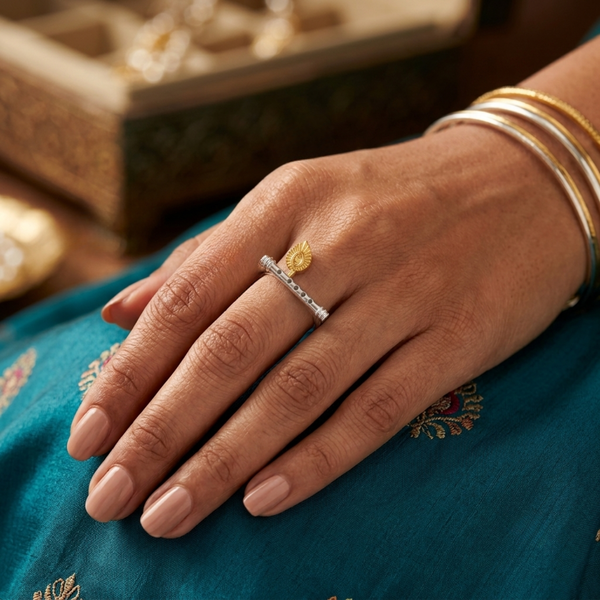 Silver Krishna’s Divine Murali Ring